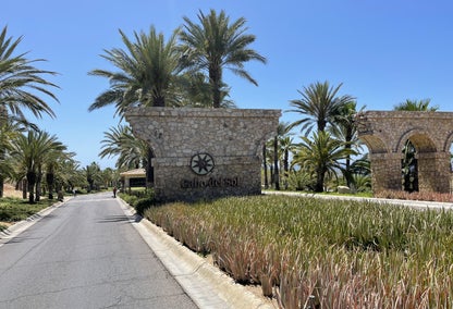 Entrance to Cabo Del Sol golf community in Los Cabos, Mexico